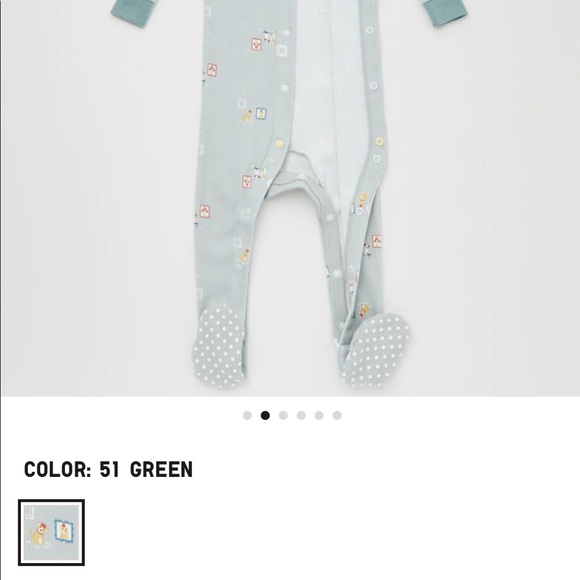 8.5 new Uniqlo baby one-piece footie, great condition! - Picture 3 of 4